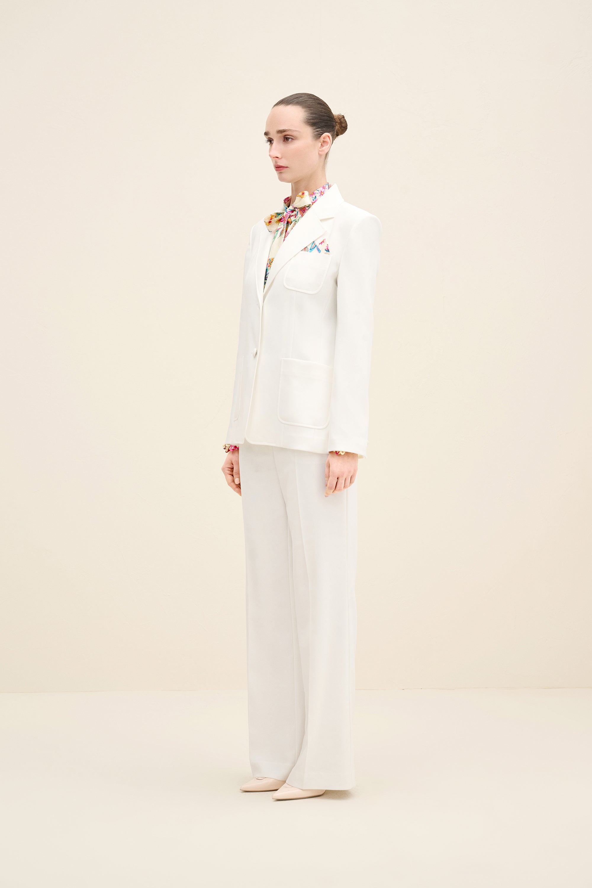 Wide-Leg Tailored Trousers