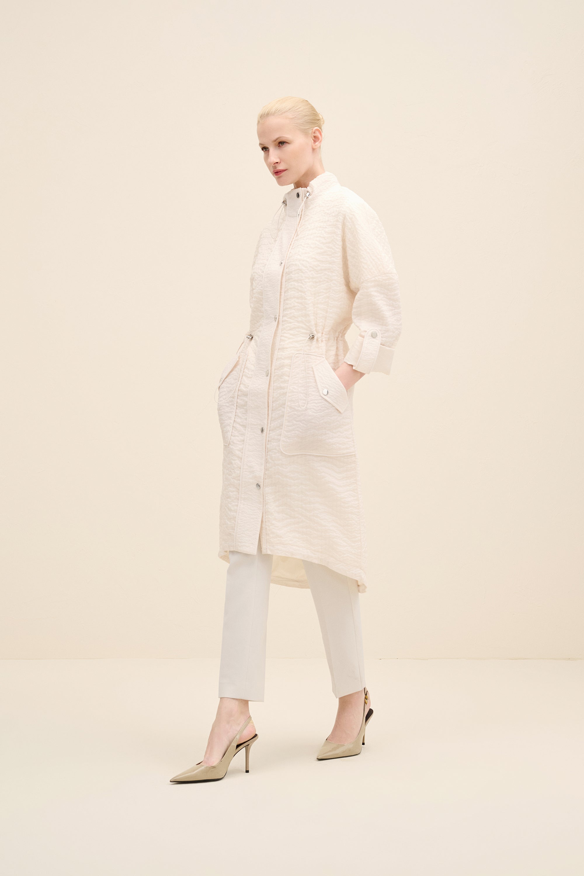 Textured Utility Coat