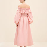 Taffetta Off Shoulder Dress