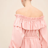 Taffetta Off Shoulder Dress