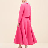 Embellished-Collar Cropped Jacket