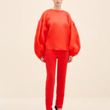 Voluminous Balloon Sleeve Blouse