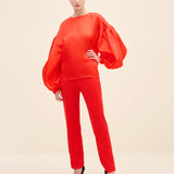 Voluminous Balloon Sleeve Blouse