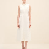 Floral Appliqué Midi Dress