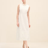 Floral Appliqué Midi Dress