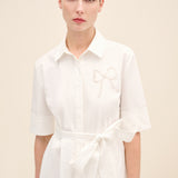 Embellished Shirt Dress