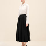 Pleated Midi Skirt