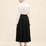 Pleated Midi Skirt