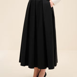 Pleated Midi Skirt