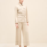 Wide-Leg Tailored Trousers