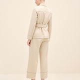 Wide-Leg Tailored Trousers