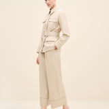 Wide-Leg Tailored Trousers