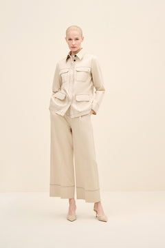 Wide-Leg Tailored Trousers