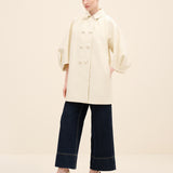 Cocoon-Sleeve Coat