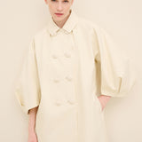 Cocoon-Sleeve Coat
