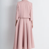 Nean Draped Lapel Tailored Jacket Blush