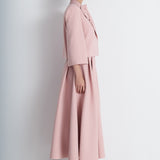 Nean Draped Lapel Tailored Jacket Blush