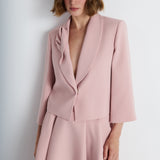 Nean Draped Lapel Tailored Jacket Blush
