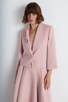 Nean Draped Lapel Tailored Jacket Blush