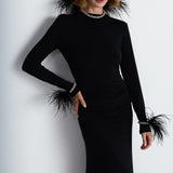 Nean Bodycon Jersey Dress Black