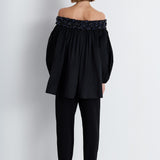 Nean Off-Shoulder Embellished Blouse Black