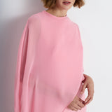 Nean Asymmetrical Cape Gown Pink