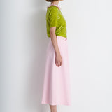 Nean Sequin Floral Collar Top Light Green