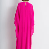 Nean Embellished Cuff Kaftan Gown Fuchsia