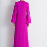 Nean Bow-Embellished Maxi Dress Fuchsia