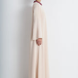 Nean Embellished Collar Gown Cream