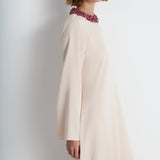 Nean Embellished Collar Gown Cream