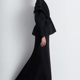 Nean Sculptural Collar Jacket Black