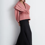 Nean Structured Mermaid Skirt Black