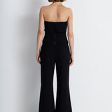 Nean Tailored Trousers With Petal Hem Detail Black