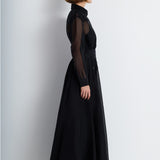 Nean Sheer Embellished Shirt Black