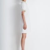 Nean Embellished Collar Mini Dress White