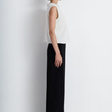 Nean Wide-Leg Tailored Trousers Black