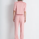 Nean Embellished Collar Structured Top Blush