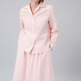 Embellished-Yoke Relaxed Shirt