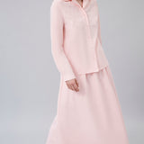 Embellished-Yoke Relaxed Shirt