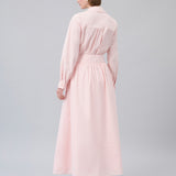 Tie-Waist Gathered Maxi Skirt