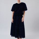 Textured Maxi Skirt