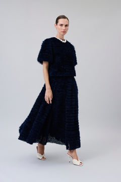 Textured Maxi Skirt