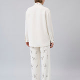 Crystal-Embellished Wide-Leg Pants