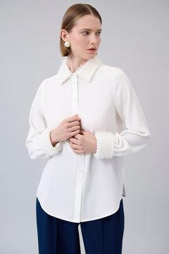 Textured-Detail Classic Shirt