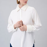 Textured-Detail Classic Shirt