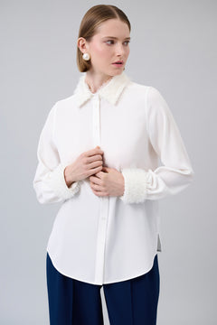 Textured-Detail Classic Shirt