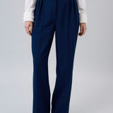 Pleated Wide-Leg Pants
