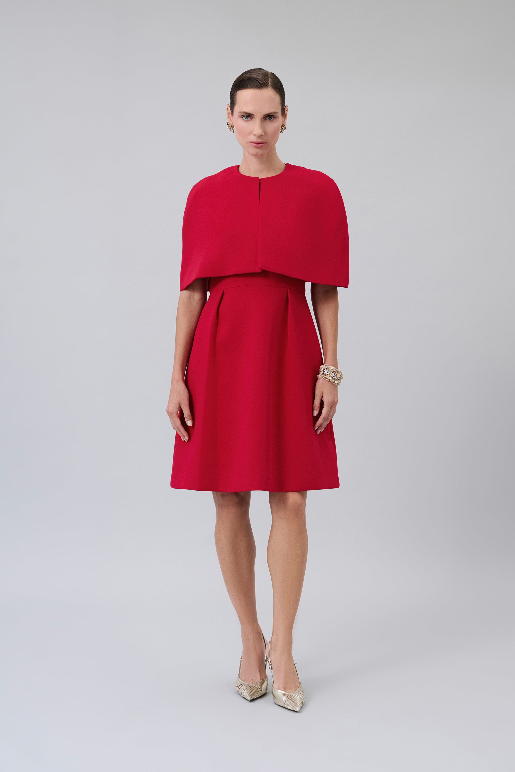 Cropped Structured Cape