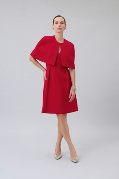Cropped Structured Cape